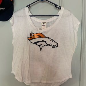 Pink Victoria’s Secret Denver Broncos shirt